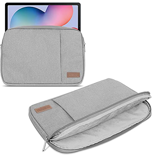 NAUCI Schutzhülle kompatibel mit Samsung Galaxy Tab S10 Plus / S9 Plus / S9 FE Plus / S8 Plus / S7 Plus FE 5G 12.4 Tasche Tablet Cover 12,4 Zoll Case Schutz Hülle, Farbe:Grau