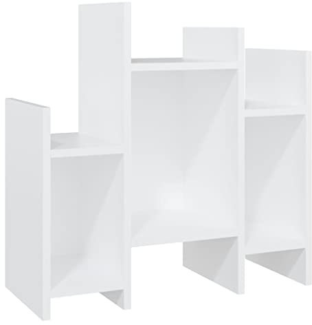 vidaXL Regalschrank Standregal Bücherregal Aufbewahrungregal Regal Aktenregal Beistellschrank Beistelltisch Schrank Weiß 60x26x60cm Holzwerkstoff