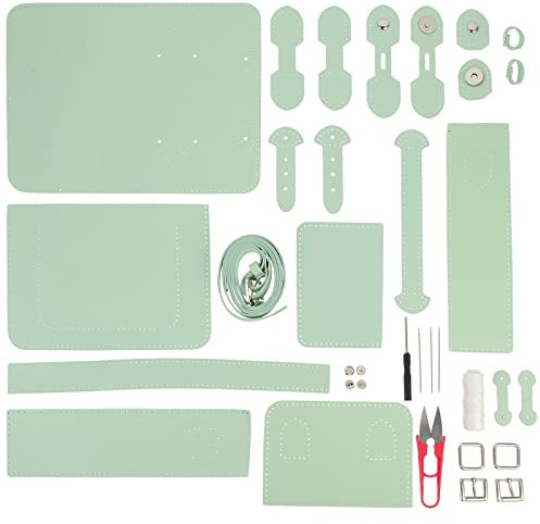 Selbstgemacht Pu Schultertasche für Anfänger, 1 Satz Bastelmaterial Grün