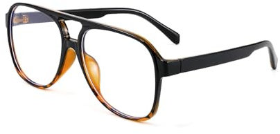 FEISEDY Blue Light Blocking Glasses Womens Mens, Anti Blue Light Computer Glasses Square Large Frame B2888