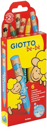 Giotto Be-bè Super Large Buntstifte, 6 Stück