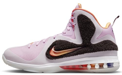 NIKE Lebron IX - Scarpe da Basket da Uomo, Rosa Regale/Multicolore, Taglia 40, Regal Pink Multi, 43 EU