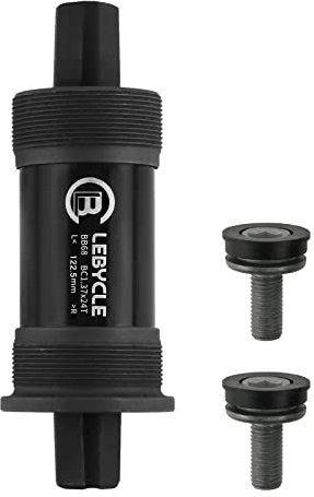 HZ-MONSTAR Vierkant-Tretlager, Fahrrad-Innenlager, Kraft-Spline-Tretlager mit Schrauben für quadratische konische Spindelkurbel, 68 mm x 122,5 mm