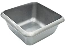 Vsorce4u 1 x 7L Plastic Square Washing Up Bowl Simple Design Multipurpose Washing Up Bowl with Grip Handle Cutlery Dish Tidy Bowl (Silver)