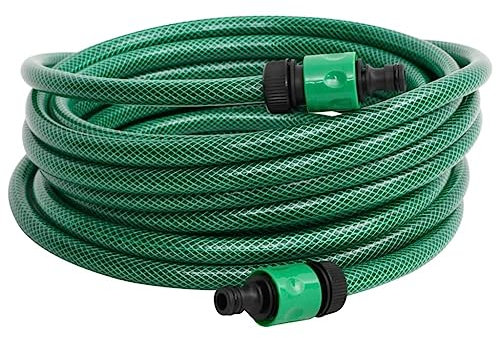 vidaXL Poolschlauch, Schwimmbadschlauch mit Schnellkupplung, Gartenschlauch für Autowaschen Haustier Baden, Wasserschlauch Schlauchrohr, Grün PVC