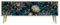 HEALANCY Mobile TV Mobile Porta Televisore a 3 ante Tavolo da Soggiorno TV Soggiorno Armadio Moderno per TV Porta TV con mobili contenitori Mensola TV Design moderno