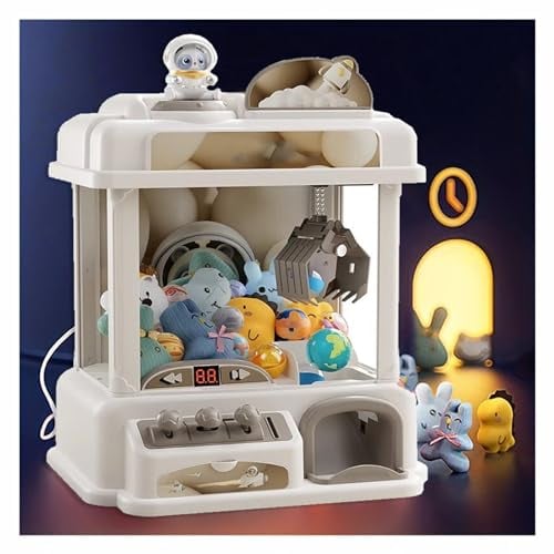 HAZARA Greifarm Automat, Claw Machine mit Münzschlitz,USB-Kabel, Klauenmaschine Spielautomaten für Kinder Ab 3 Jahren