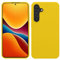 kwmobile Carcasa para Samsung Galaxy S24 Plus Funda - Case TPU Silicona para Smartphone - Suave Protector antigolpes para móvil - Apto Carga inalámbrica - Amarillo chillón