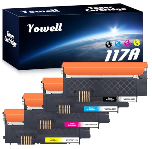 Yowell 4X 117A Toner Kompatible für HP 117A Toner für Toner HP Color Laser MFP 179fwg MFP 178nwg 150nw 179fnw 178nw 179 178 Laser 150a 150w