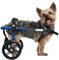 Virbraroo Hunderollstuhl für Hinterbeine, mit verbesserten All-Terrain-Reifen und langlebigen Lagern, verstellbarer Hunderollstuhl für 22,9 - 34,8 cm, 5 - 10 kg behinderte oder verletzte kleine Hunde