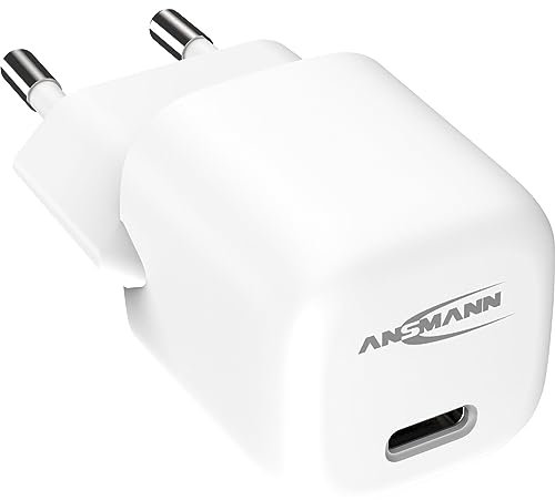 Intelligente mini-caricabatteria USB con tecnologia GaN e 20 W. Compatibile con Apple iPhone 12 & 13 e molti altri smartphone, tablet e altri dispositivi USB