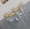 MIELIMON Set di 6 bicchieri da tè marocchino in vetro da 150 ml. bevande calde e fredde (bianco)