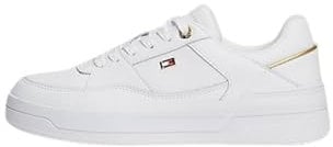 Tommy Hilfiger Damen Runner Sneaker Essential Basket Low Top, Weiß (White), 39