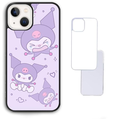 Purple Lilac Kuromi Villain My Hello Melody Y2K Aesthetic Personalised name custom iPhone SE 2020 6 7s 7 8 plus 11 X XS max XR 13 pro 12 mini Black Clear White Compatible Case Casing Hard Photo Image