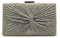 MICHELLE MOON Damen Handtasche Klein Elegant mit Glitzer | Goldene Clutch für Hochzeit, Party und besondere Anlässe | Handtasche Gold Damen mit abnehmbarer Schulterkette