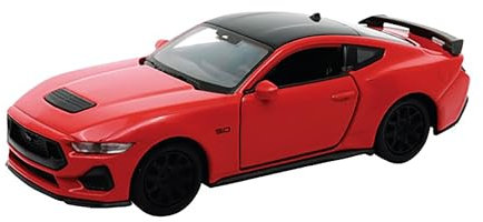 Toi-Toys Ford Mustang GT 2024 12cm Modellauto Metall Modell Auto Spielzeugauto 87 (Rot)