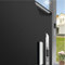 Antrect Fenster Sichtschutzfolie Schwarz Fensterfolie Blickdicht von Aussen, Spiegelfolie Fenster Sichtschutz 75x400cm Sonnenschutzfolie Fenster innen