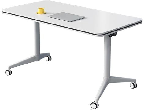 VOXELDRAG Klappbarer Konferenztisch, Mobiler Klapptisch mit Leisen Rollen, Tragbarer Klappbarer Besprechungstisch für Büro-Klassenzimmer