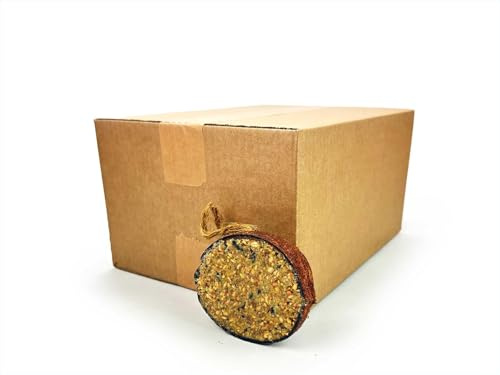 10 x Chubby Sustainable Wild Bird Food Half Filled Coconut - Seed & Black Soldier Fly Larvae Oil