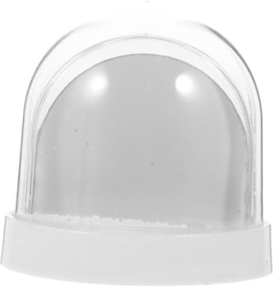 TOPBATHY Schneekugel-Fotorahmen Netz Doppelte Anzeigetafel kippen Untertasse personalisierte schneekugel weihnachtsgeschenke Schneekugel mit Bildanzeige Mini-Foto-Schneekugel Papier Weiß