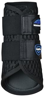 WeatherBeeta Tough-Tec Mesh Brushing Boots, Black/Black, Small