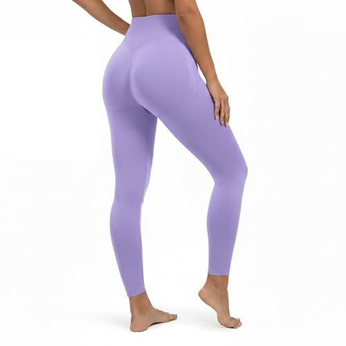 SMILODOX Leggings Damen Elin, Butt Lift Sporthose, Nahtlos High Waist V-Shape Sport Leggins, Seamless Schweißabsorbierend Trainingshose, Blickdicht Yogahose, Ideal für Sport, Fitness, Yoga & Alltag