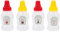 Ipetboom 4 Mini Botellas Exprimibles de Plástico para Salsa y Tapa 100% PP Diseño Desmontable para Picnic y Cocina Set de 4