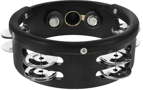 Hi Hat Glocke und Metall, Rund 6 Zoll, Schwarz | Einfach Anzubringen, Klarer Klang, 1 Stück, für Schlagzeugzubehör und Hi Hat Teile