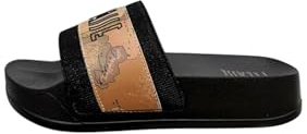 Alviero Martini 1A Classe Ciabatta alta slippers donna black/geo beige DS26PC04 2504 0513