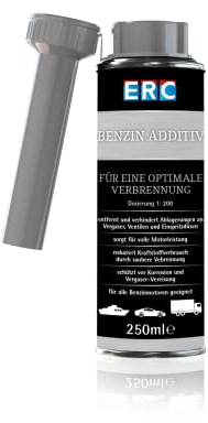 ERC Benzin Additiv für 40-60 Liter Benzin, Reinigung und Verbrennungsoptimierung, 250ml