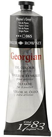 Daler-Rowney Georgian Oil Paint, Aluminium Tube, 7.61oz - 225 ml, Payne's Grey