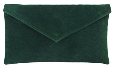 LONI Clutch/Shoulder Bag Faux Suede Handmade in the UK