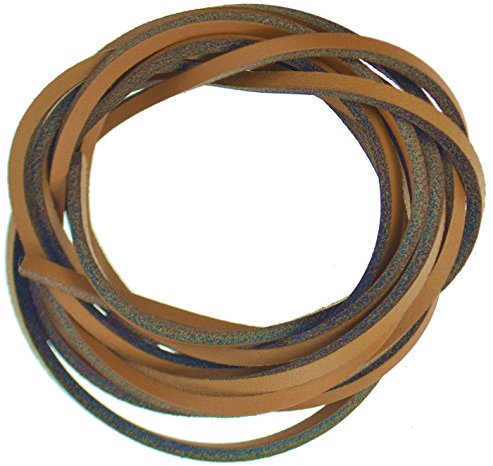 Cordón de Zapato de Cuero - Bronceado con Lados Oscuros