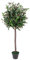 Leaf Arbre à Fruits Artificiel en Plastique Noir avec Motif Feuille D'olivier 90 cm