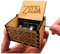 Cuzit The Legend of Zelda Movie Theme Antique Carved Music Box Hand Crank Wooden Musical Box Toy