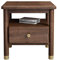 Beistelltische Nachttisch Nachttisch Massivholz Nussbaum Einfach Zimmer Side Cabinet Log Nordic Single Drawer Storage Hochschrank