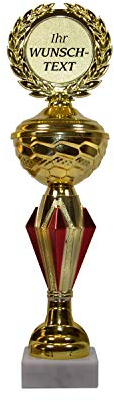 SünGross Pokal auf Marmorsockel in Geschenkbox Wunschtext per Mail