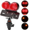 JMTBNO Motorrad Rücklicht LED Bremslicht Blinker Kennzeichnenleuchte mit Nummernschildhalter Universal Lampe E-geprüft 12V für Street Bike Cruiser Chopper Bobber Cafe Racer Scooter