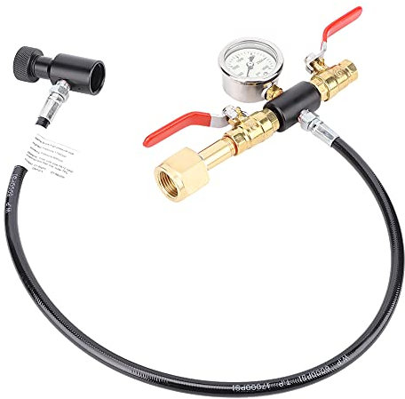 EVTSCAN CO2 Cylinder Refill Adapter Hose, CO2 Refill Station Connector Kit for Filling Soda Maker Sodastream Tank(G1/2)