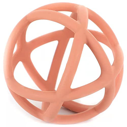 Baby Spielzeug, Greifling und Beißring aus Lebensmittelqualität Silikon, BPA-frei (Muted)