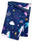 Wollhuhn Mädchen/Kinder/Jungen Warmer Schlupfschal/Halstuch Innen Fleece Gefüttert Viele Motive Winter Übergangszeiten (Einhörner Dunkelblau)