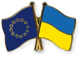 Flaggenpin Flaggen Pin Europa - Ukraine Freundschaftspin, blau gelb, 22mm