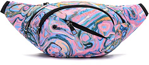 Long Keeper Bauchtasche Damen Herren Stylisch Multifunktionale Bauchtasche Gürteltasche Groß Verstellbare Träger Hüfttasche Fanny Pack für Outdoor Reise Sport