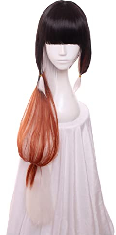 Ladybug Volpina Cosplay Wigs Ombre Role Play Heat Resistant Synthetic Long Hair Wig Girl's + wig Cap