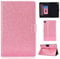 LMFULM® Case for Lenovo Tab M10 3rd Gen TB-328F (10.1 Inch) PU Leather Case Protective Shell with Sleep/Wake Stand Shining Flip Cover Glitter Sparkle Pink