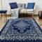 Antep Rugs Orientalischer Teppich mit Medaillon-Motiv, für den Innenbereich, 100 x 150 cm, Marineblau