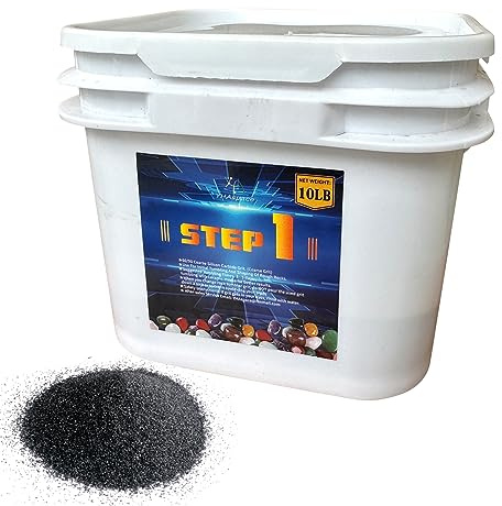 10 lbs Rock Tumbler Grit - Tumbler Media Grit,Rock Polishing Grit Media, Works with Any Rock Tumbler, Rock Polisher, Stone Polisher,COARSE 60/90 Silicon Carbide Grit, Step 1 for Tumbling Stones