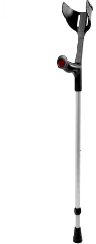Pulox - Magic-Soft - Unterarmgehstütze mit Soft-Grip - max. 130 kg - Einzeln (1 Stk.) - Tiefschwarz