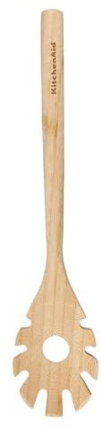 KitchenAid KQG605OHBBE, Bamboo Pasta Fork, 32.5 cm, Wood