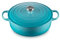 Le Creuset Forno olandese largo rotondo in ghisa smaltata, 6,75 qt., Caraibi